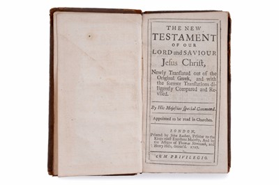 Lot The New Testament Of Our Lord Saviour Jesus Christ, 1717