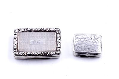 Lot 355 - Two Georgian silver vinaigrettes