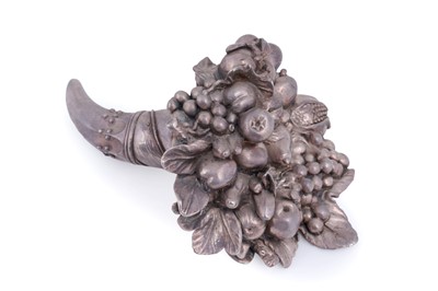 Lot 177 - A silver plated table decoration in the form of a cornucopia