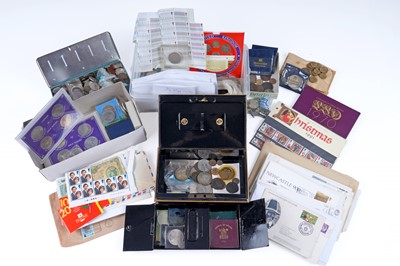 Lot 474 - A selection of mainly British coinage and stamps