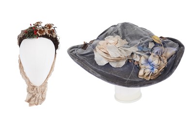 Lot 590 - A Victorian bonnet; and an Edwardian hat