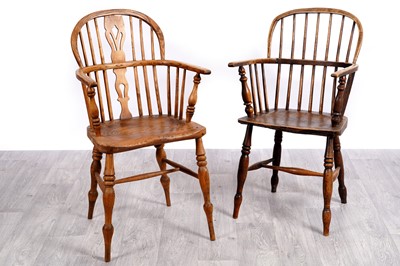 Lot 49 - Two Windsor armchairs