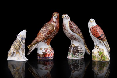 Lot 282 - Four boxed Royal Crown Derby paperweights
