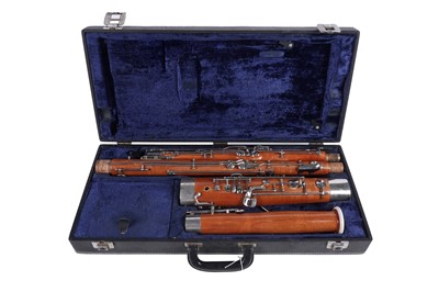 Lot 15 - A fruitwood bassoon