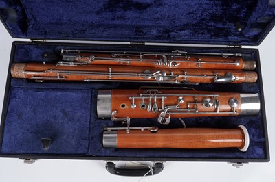 Lot 15 - A fruitwood bassoon