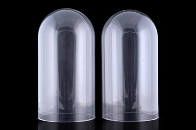Lot 331 - An impressive pair of glass domes
