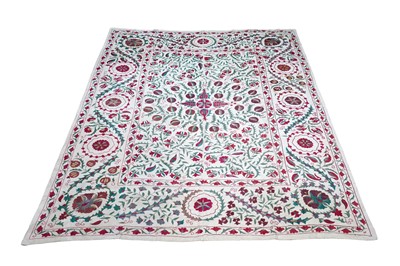Lot 132 - A late 20th Century Uzbek Suzani