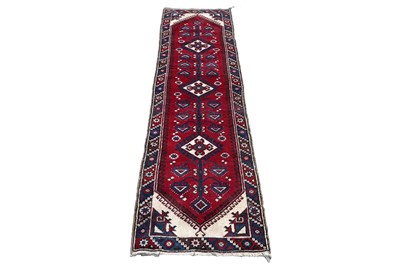 Lot 145 - A mid-20th Century hand-knotted woollen Turkish runner