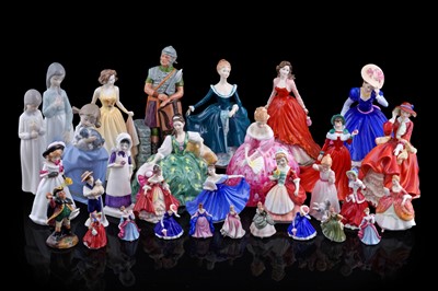 Lot 294 - Royal Doulton and Nao figures