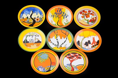 Lot 244 - Eight Wedgwood ‘Clarice Cliff Bizarre Living Landscapes of Clarice Cliff’ plates