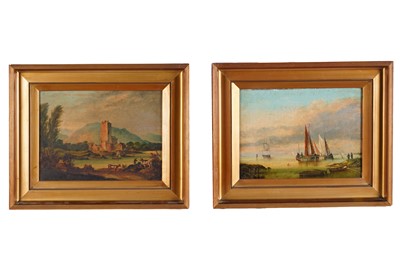 Lot 333 - Followers of George Chambers - A seascape; and a landscape | oil