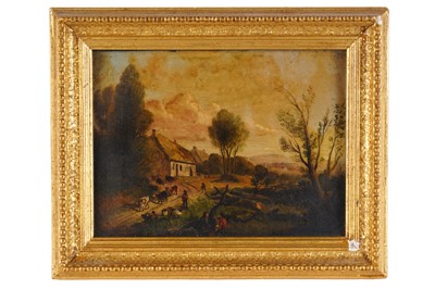 Lot 334 - M. H. Linley - Birthplace of Robert Burns - Poet | oil