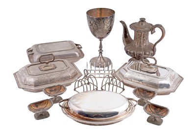 Lot 362 - A selection of 19th Century silver plate