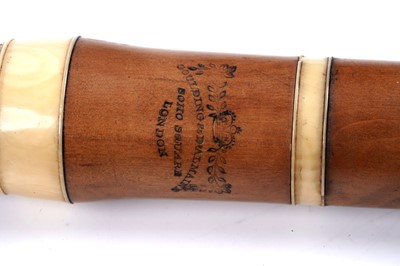 Lot 9 - A Goulding & D'Almaine boxwood flute