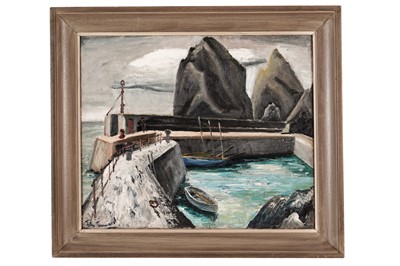 Lot 515 - John Tunnard - Cornish Harbour | oil