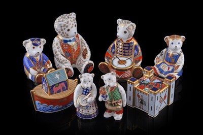 Lot 262 - A collection of eight Royal Crown Derby paperweights