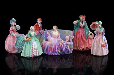 Lot 310 - Six Royal Doulton figures