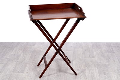 Lot 94 - A 19th Century mahogany butler's tray on stand
