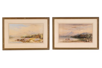 Lot 326 - Cornelius Pearson - Loch Katrine and Loch Lomond | watercolours