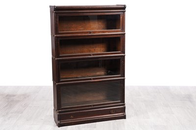 Lot 1 - Globe Wernicke Co, London: an oak sectional bookcase