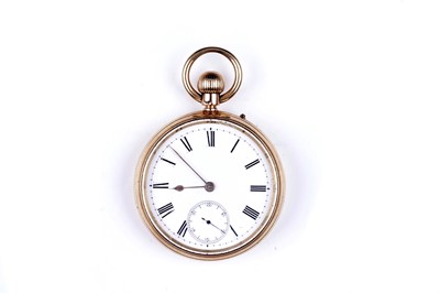 Lot 165 - An 18ct yellow gold cased open faced pocket watch
