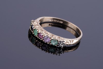 Lot 39 - A modern acrostic "Dearest" ring