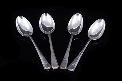 Lot 222 - Four 1950's and later silver prize spoons