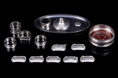Lot 185 - A collection of silver for the table