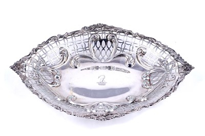 Lot 208 - A Victorian silver fruit basket