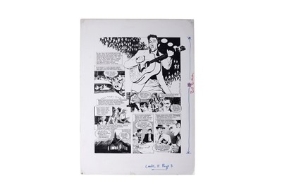 Lot 342 - Original artwork “Elvis Presley” by Arthur Ranson