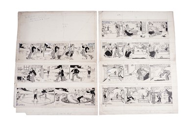 Lot 421 - Two pages of artwork from Film Fun Annual