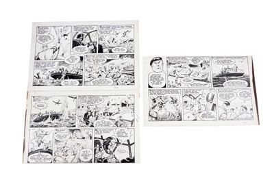 Lot 470 - Original artwork for Valiant Comic June 27th 1960 (featuring Cpt. Hurricane)