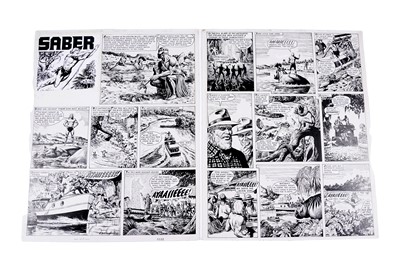 Lot 472 - Original artwork for Saber from Tiger & Hurricane Comic