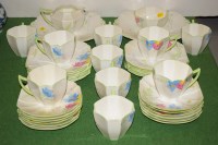 Lot 297 - A Shelley part tea services 'Anemone' pattern,...
