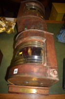 Lot 375 - A pair of early 20th Century copper ship's...