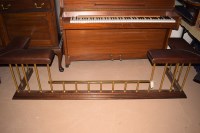 Lot 752 - An early 20th Century oak brass and leather...